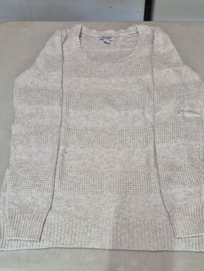 Old Navy Gray Textured Crewneck Sweater